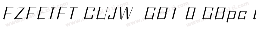 FZFEIFT CUJW  GB1 0 GBpc EUC H字体转换